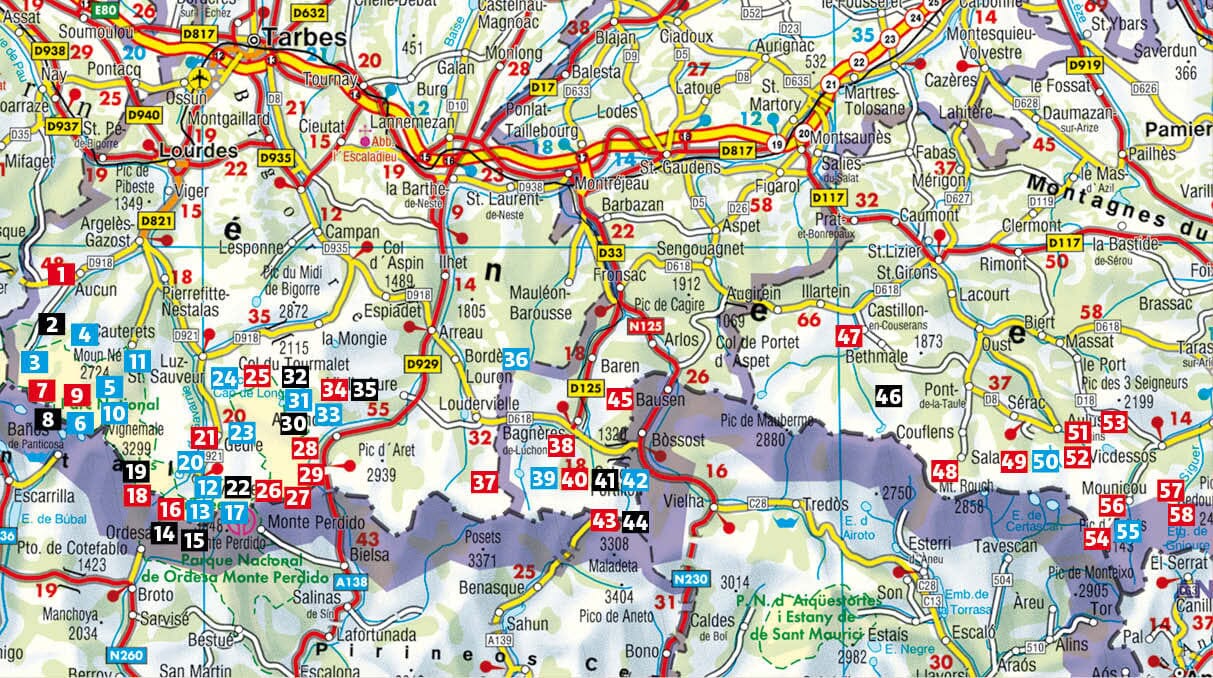 Guide de randonnée - Pyrénées 2 : Pyrénées Centrales Françaises (Arrens - Seix) | Rother guide de randonnée Rother