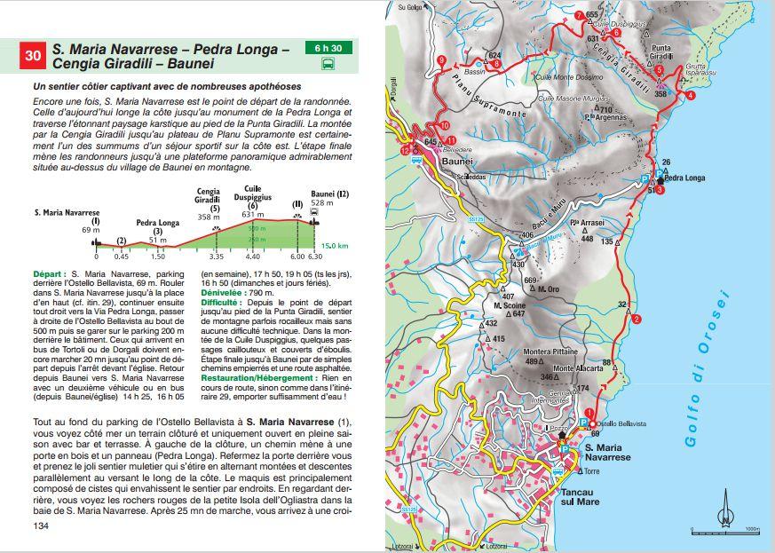 Guide de randonnée - Sardaigne | Rother guide de randonnée Rother