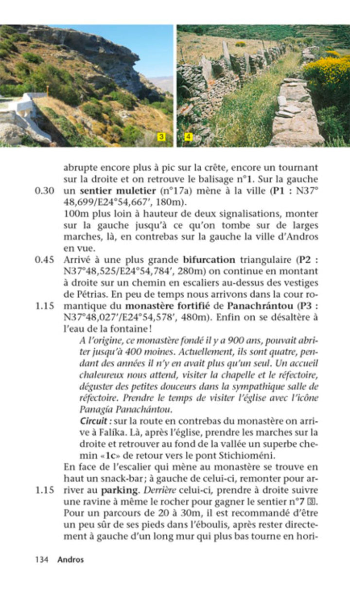 Guide de randonnées - Amorgos, Naxos, Paros, Andros, Est & Nord des Cyclades | Graf Editions guide de randonnée Graf Editions 