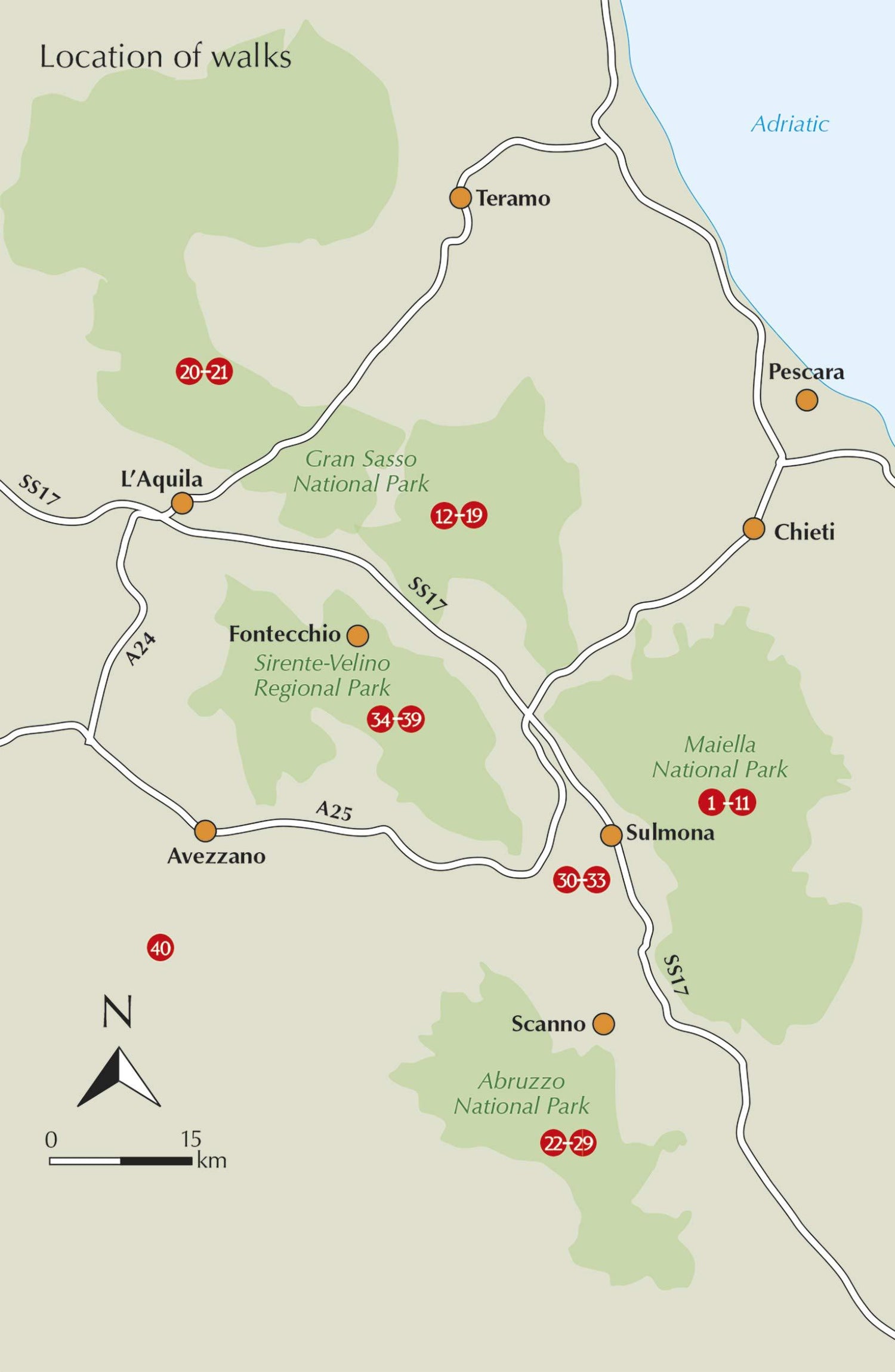 Guide de randonnées (en anglais) - Abruzzo: Gran Sasso, Maiella and Abruzzo National Parks, & Sirente-Velino Regional Park | Cicerone guide de randonnée Cicerone 