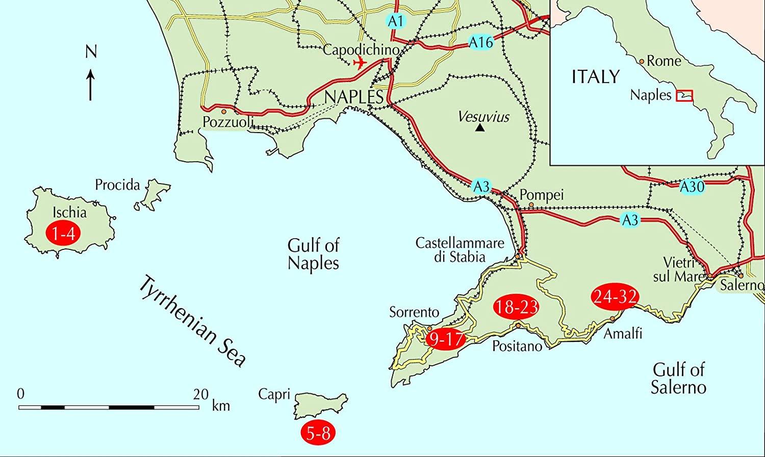 Guide de randonnées (en anglais) - Amalfi Coast : 32 day walks (Ischia, Capri etc.) | Cicerone guide de randonnée Cicerone 