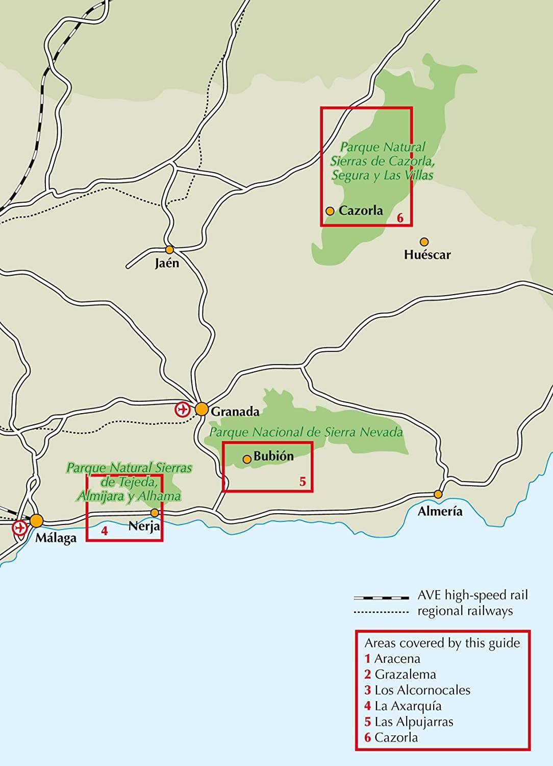 Guide de randonnées (en anglais) - Andalucia : 36 routes in Andaluciés National Parks | Cicerone guide de randonnée Cicerone 