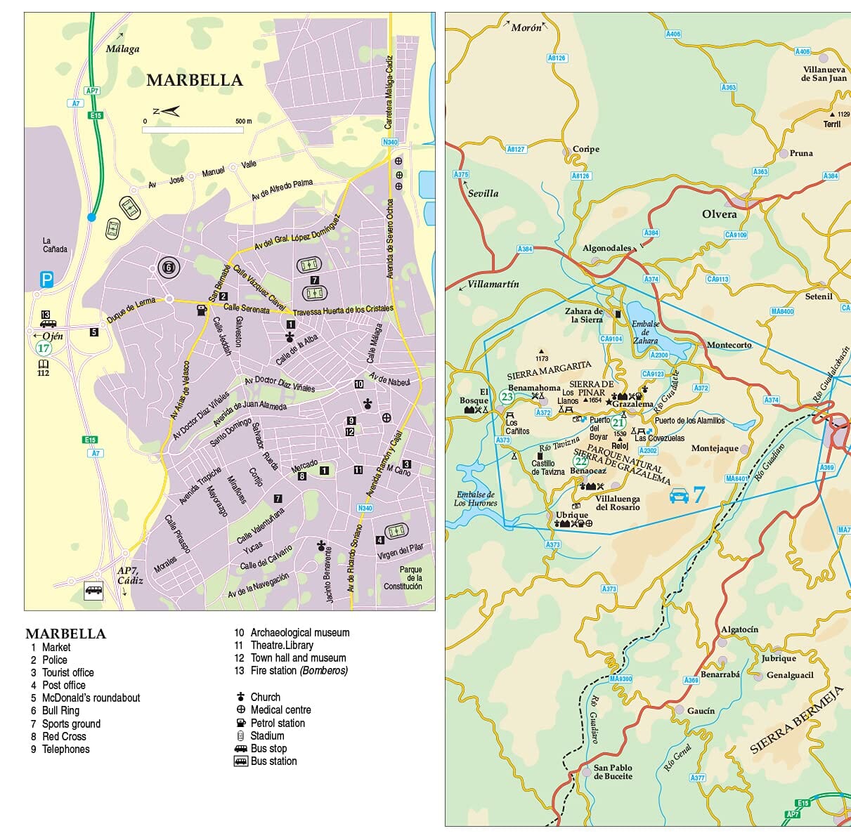 Guide de randonnées (en anglais) - Andalucia : Costa del Sol & Sierras | Sunflower guide de randonnée Sunflower
