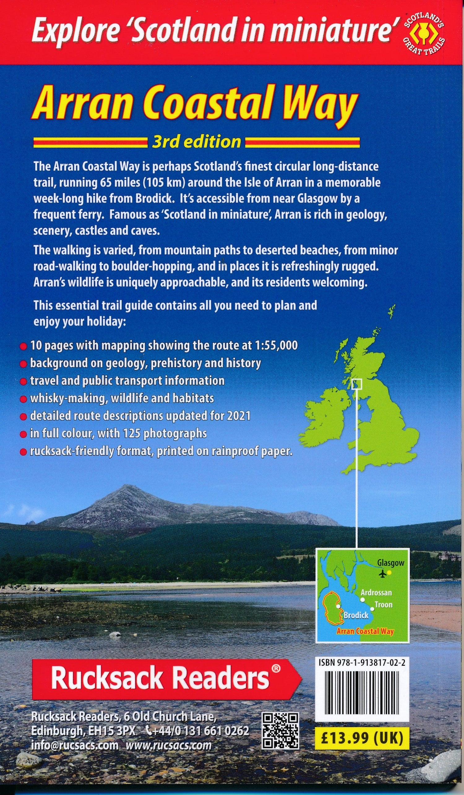 Guide de randonnées (en anglais) - Arran Coastal Way | Rucksack Readers guide de randonnée Rucksack Readers