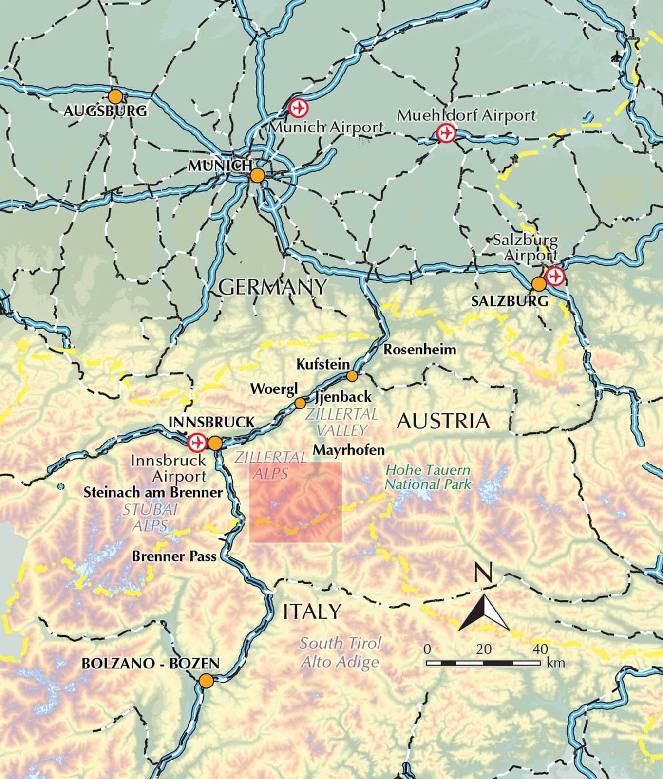 Guide de randonnées (en anglais) - Austria's Zillertal Alps | Cicerone guide de randonnée Cicerone 