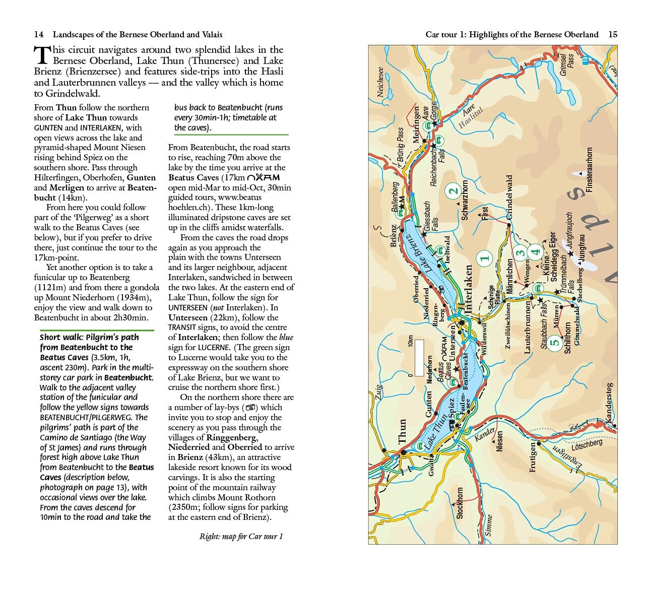 Guide de randonnées (en anglais) - Bernese Oberland & Valais | Sunflower guide de randonnée Sunflower