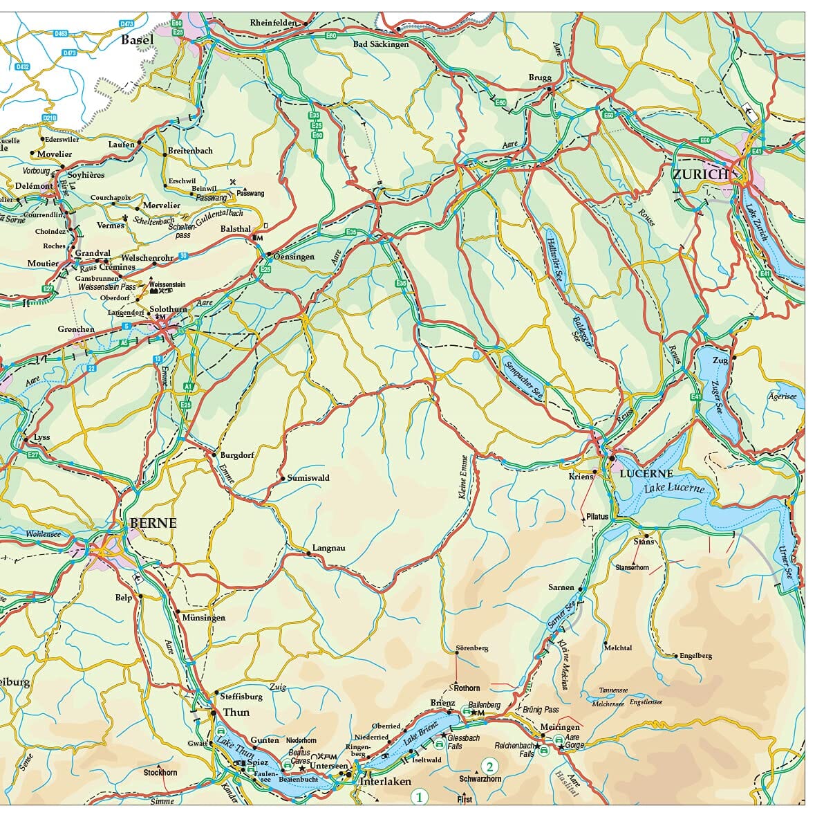 Guide de randonnées (en anglais) - Bernese Oberland & Valais | Sunflower guide de randonnée Sunflower