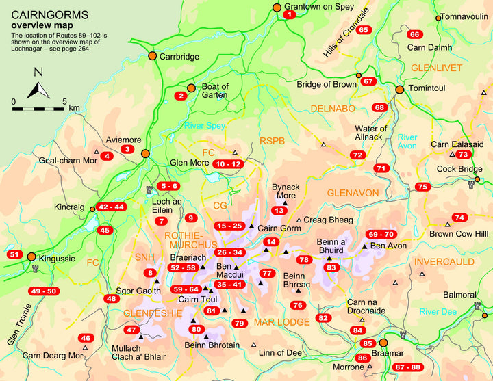 Guide de randonnées (en anglais) - Cairngorms | Cicerone guide de randonnée Cicerone 