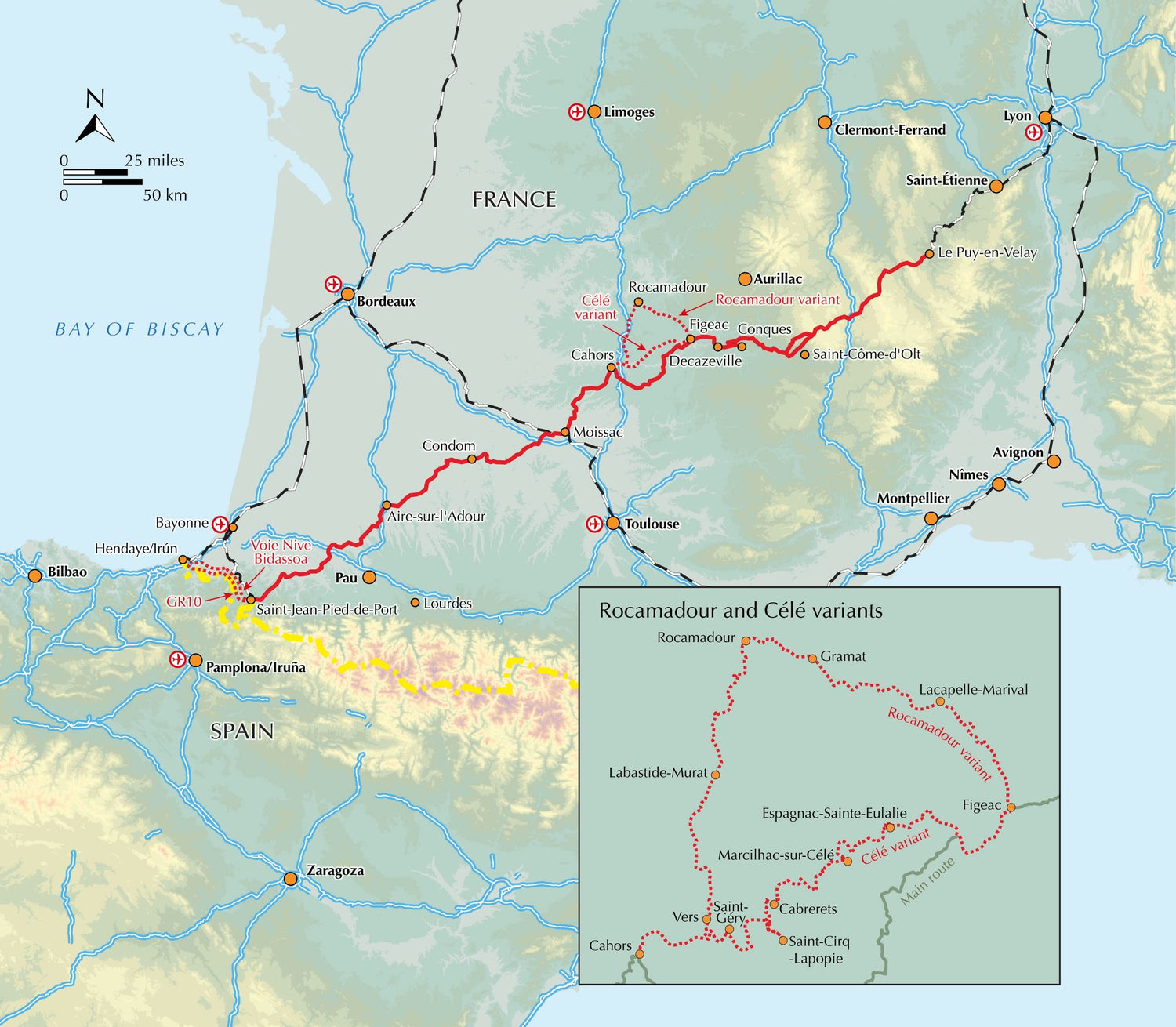 Guide de randonnées (en anglais) - Camino de Santiago : Via Podiensis GR65, Le Puy to the Pyrenees | Cicerone guide de randonnée Cicerone 