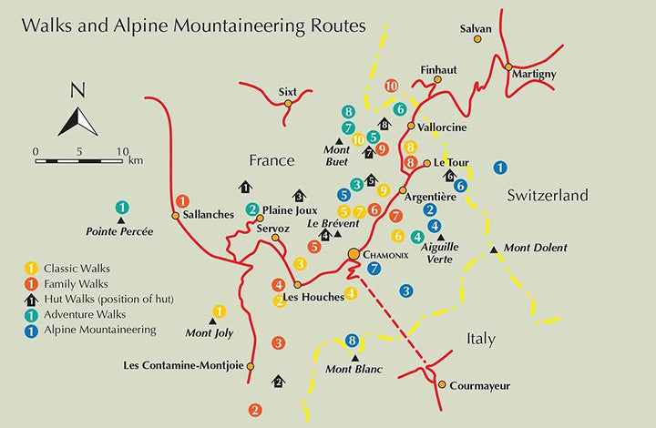 Guide de randonnées (en anglais) - Chamonix mountain adventures | Cicerone guide de randonnée Cicerone 