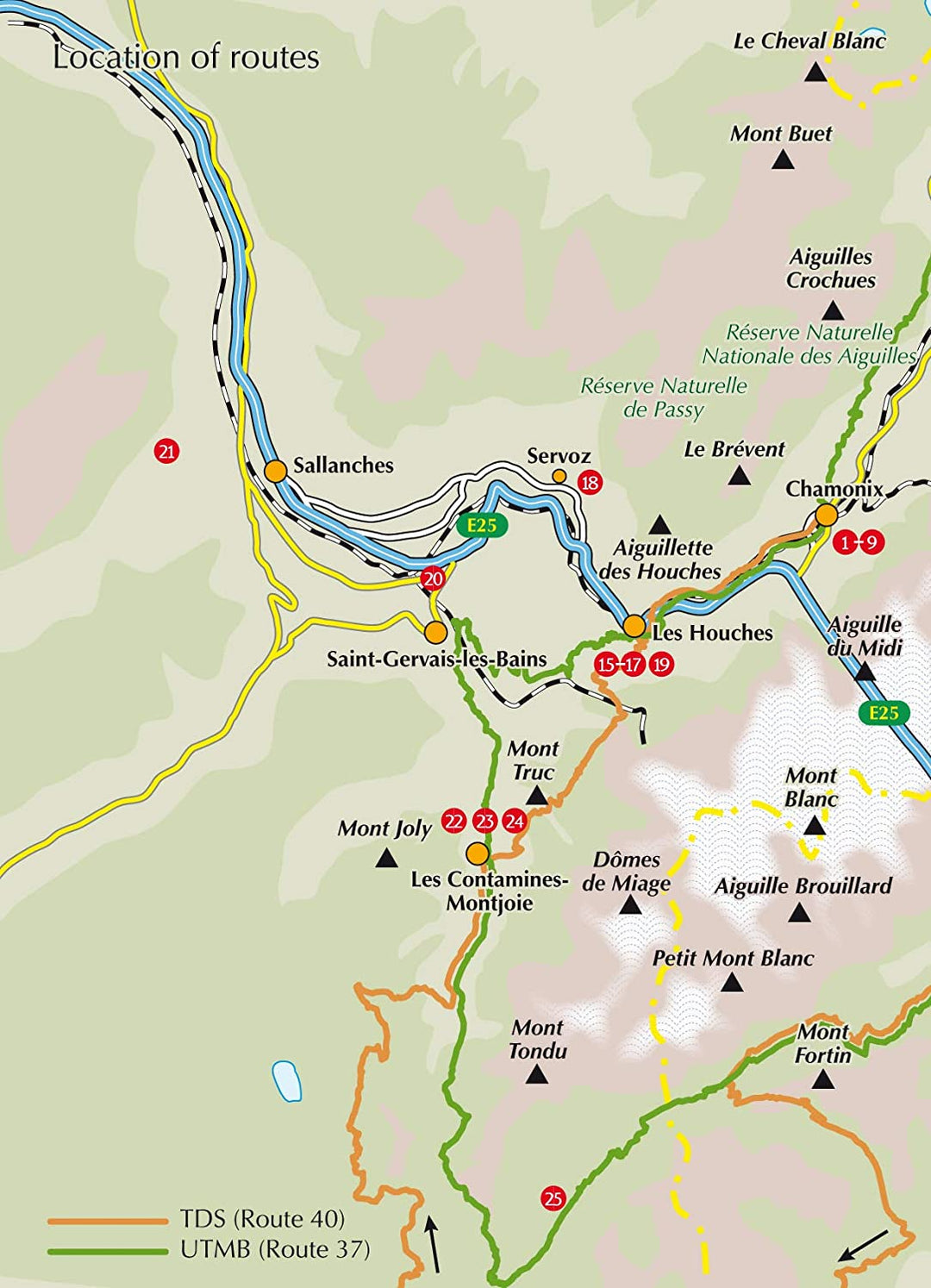 Guide de randonnées (en anglais) - Chamonix & the Mont Blanc region Trail Running | Cicerone guide de randonnée Cicerone 