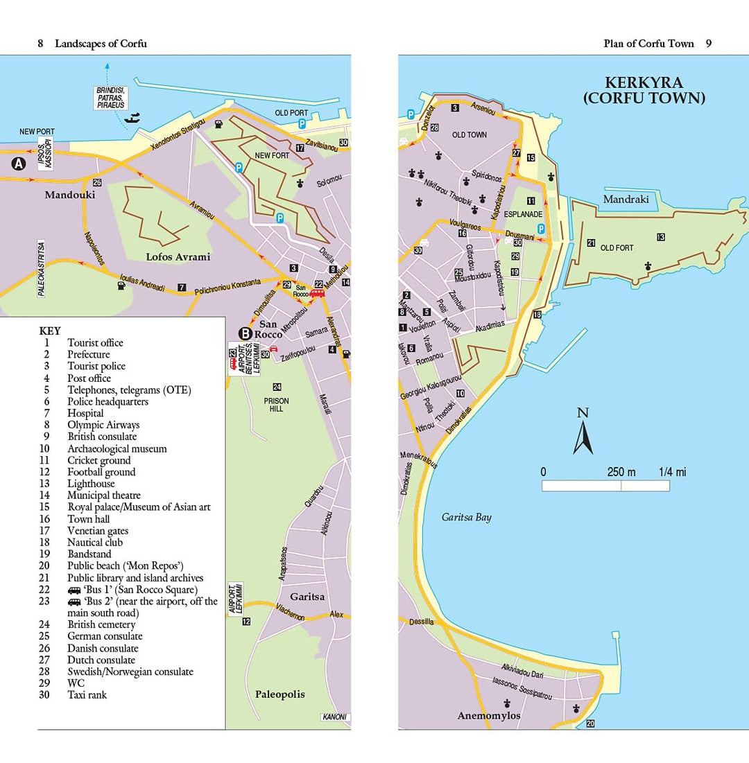 Guide de randonnées (en anglais) - Corfu | Sunflower guide petit format Sunflower 