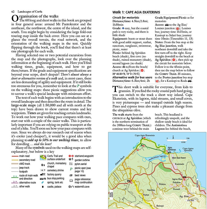 Guide de randonnées (en anglais) - Corfu | Sunflower guide petit format Sunflower 
