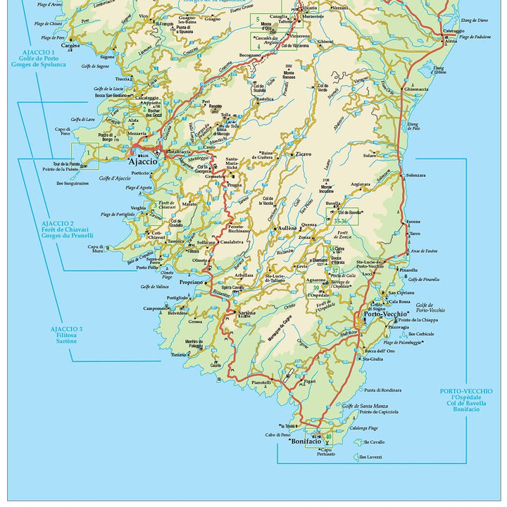 Guide de randonnées (en anglais) - Corsica | Sunflower guide petit format Sunflower 
