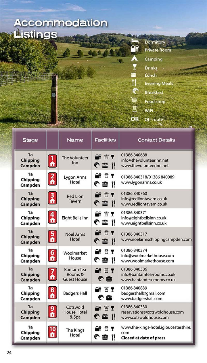 Guide de randonnées (en anglais) - Cotswold Way | Knife Edge Outdoor guide de randonnée Knife Edge Outdoor 
