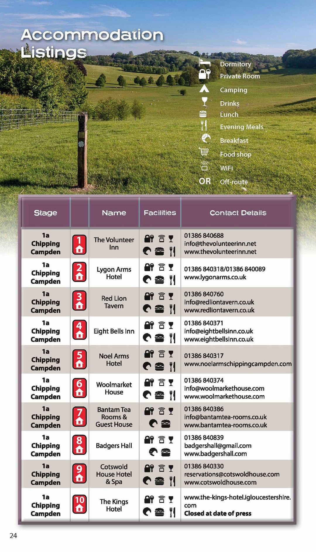 Guide de randonnées (en anglais) - Cotswold Way | Knife Edge Outdoor guide de randonnée Knife Edge Outdoor 