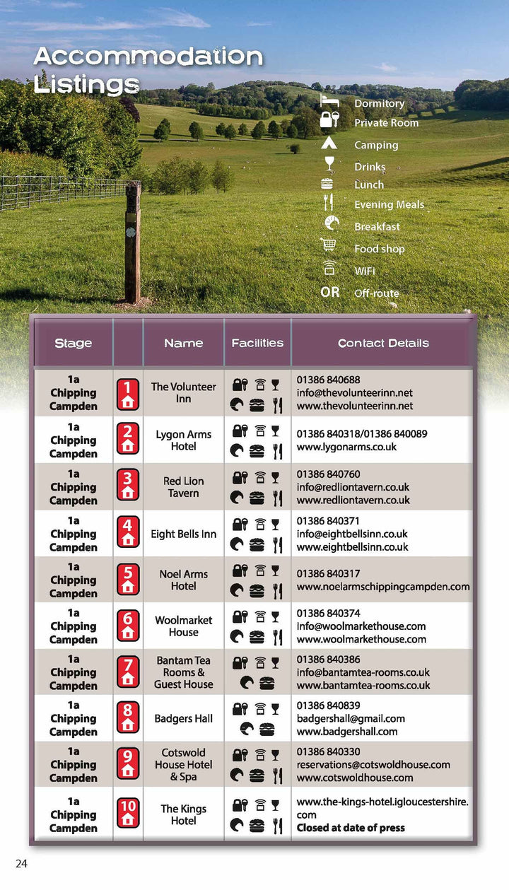 Guide de randonnées (en anglais) - Cotswold Way | Knife Edge Outdoor guide de randonnée Knife Edge Outdoor 