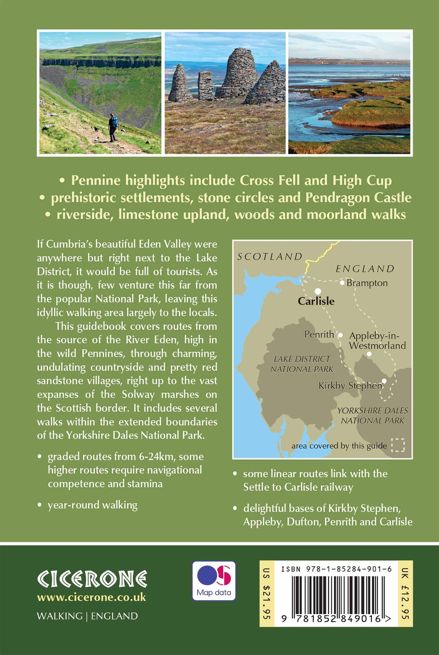Guide de randonnées (en anglais) - Cumbria's Eden Valley | Cicerone guide de randonnée Cicerone 