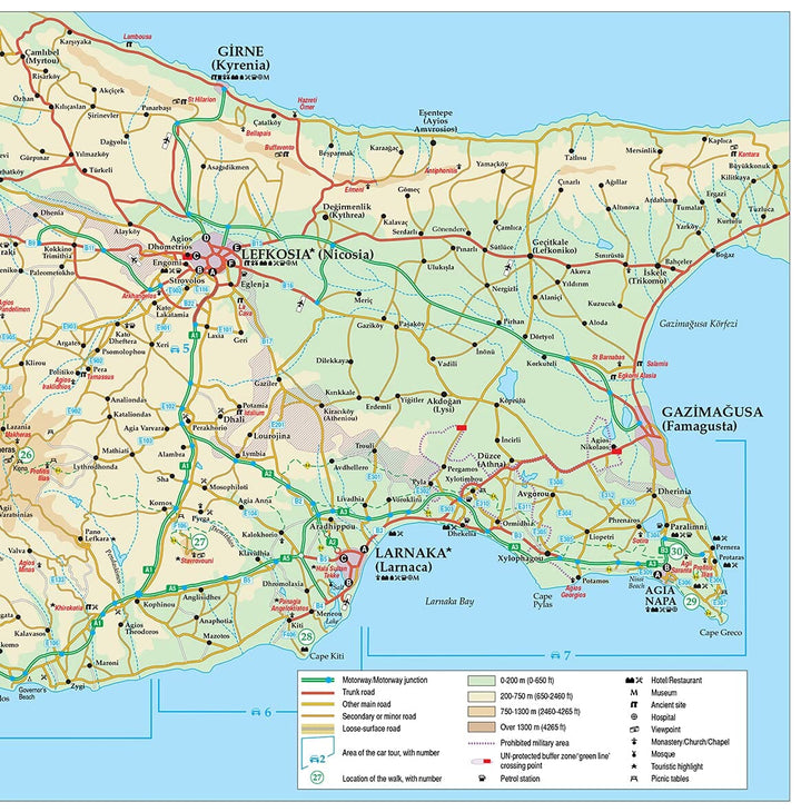 Guide de randonnées (en anglais) - Cyprus | Sunflower guide petit format Sunflower 