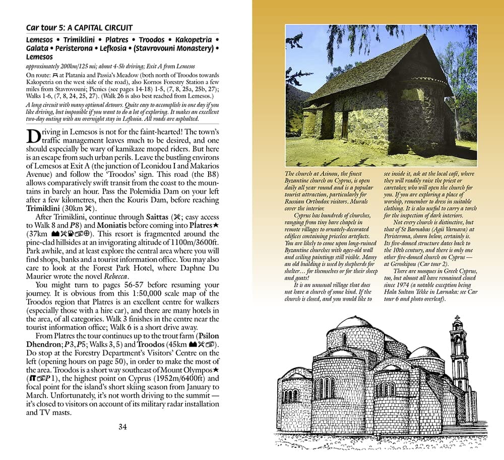 Guide de randonnées (en anglais) - Cyprus | Sunflower guide de randonnée Sunflower