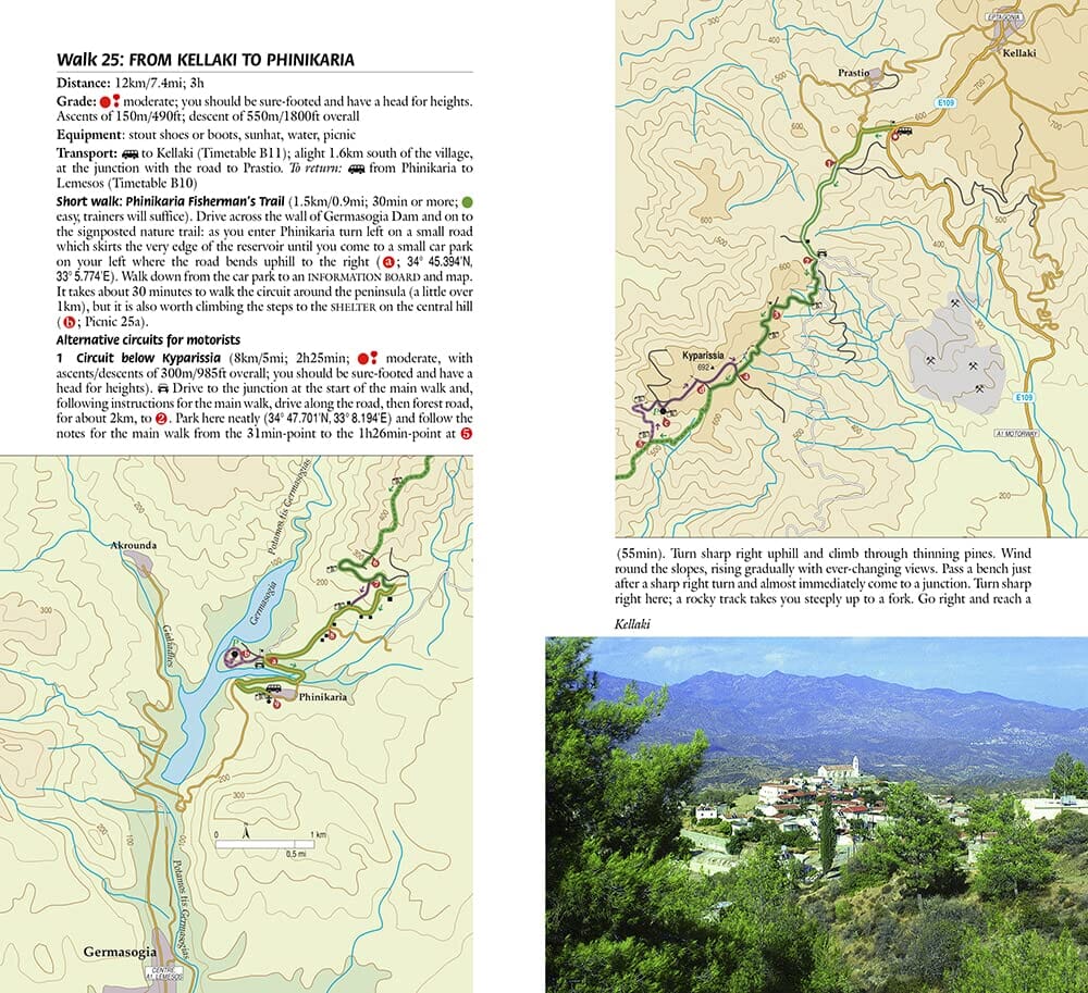 Guide de randonnées (en anglais) - Cyprus | Sunflower guide de randonnée Sunflower