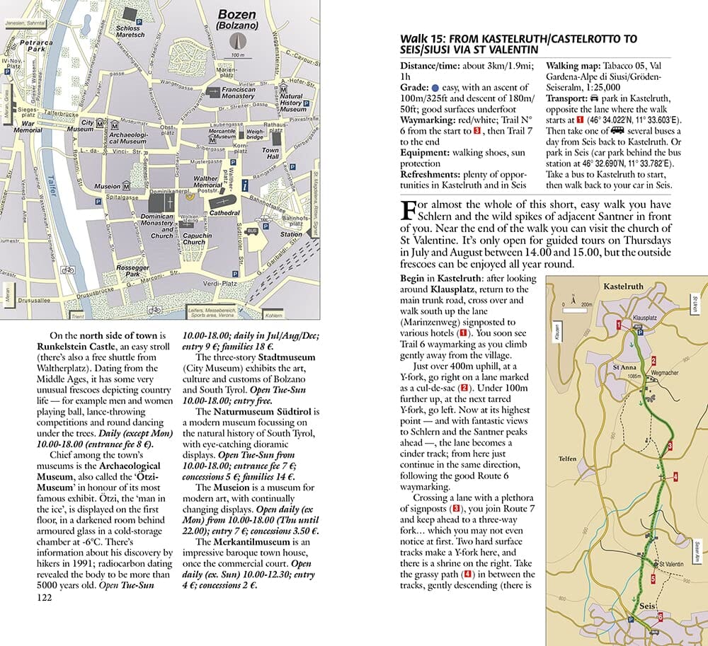 Guide de randonnées (en anglais) - Dolomites North & West, book 1 | Sunflower guide de randonnée Sunflower 