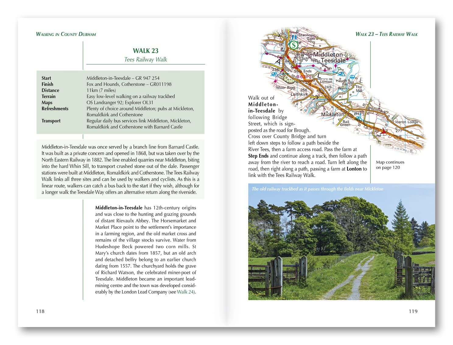 Guide de randonnées (en anglais) - Durham County | Cicerone guide de randonnée Cicerone