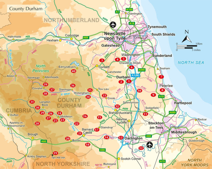 Guide de randonnées (en anglais) - Durham County | Cicerone guide de conversation Cicerone 