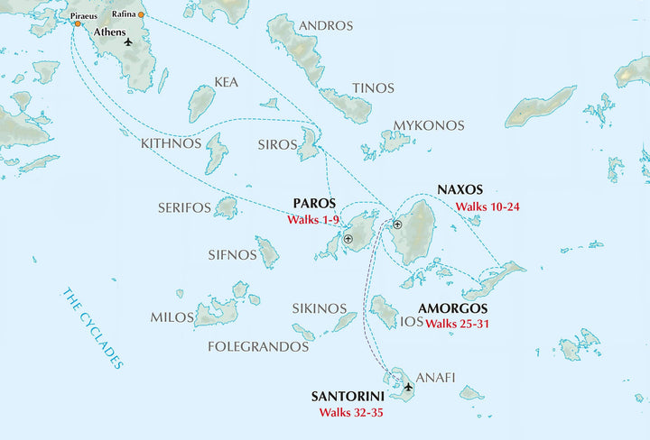 Guide de randonnées (en anglais) - Greek Island, The Cyclades | Cicerone guide de randonnée Cicerone 