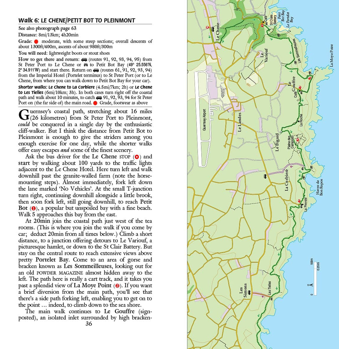 Guide de randonnées (en anglais) - Guernsey with Alderney, Sark & Hem | Sunflower guide petit format Sunflower 