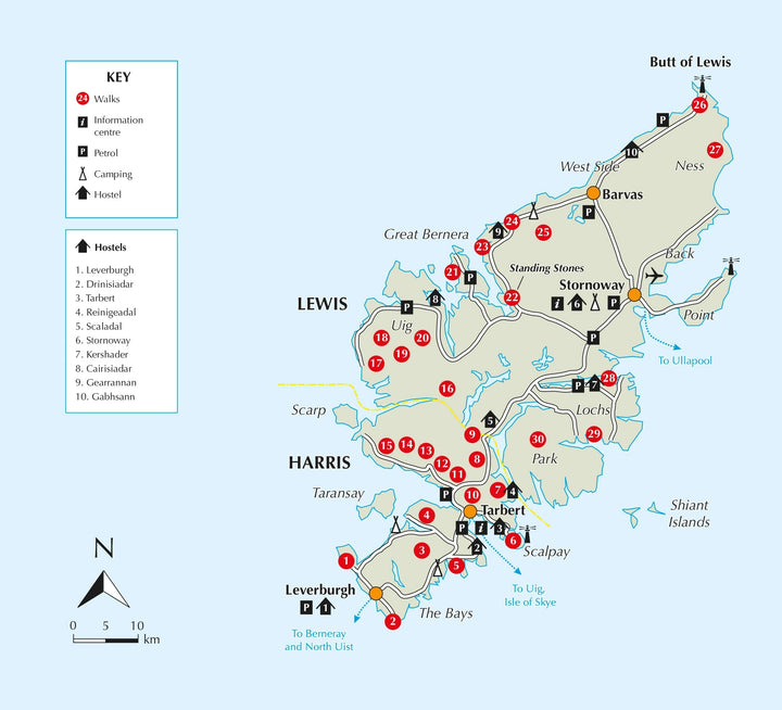 Guide de randonnées (en anglais) - Harris & Lewis, 30 days walks | Cicerone guide petit format Cicerone 