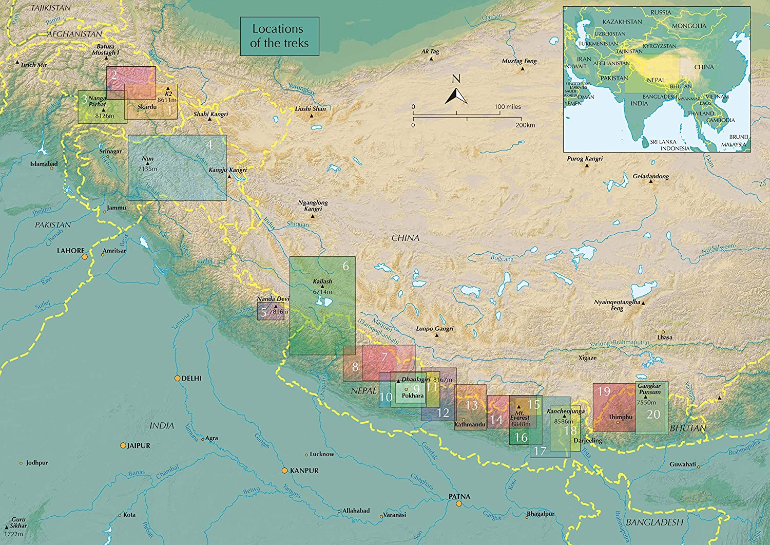 Guide de randonnées (en anglais) - Himalaya trekking - 20 memorable expeditions | Cicerone guide de randonnée Cicerone 