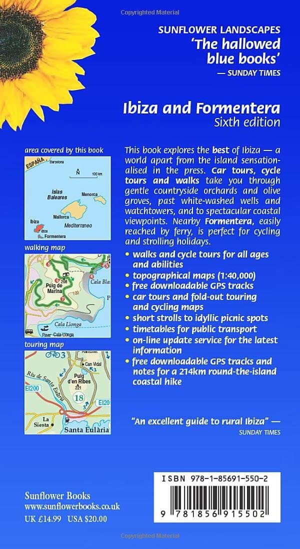 Guide de randonnées (en anglais) - Ibiza & Formentera | Sunflower guide de randonnée Sunflower 
