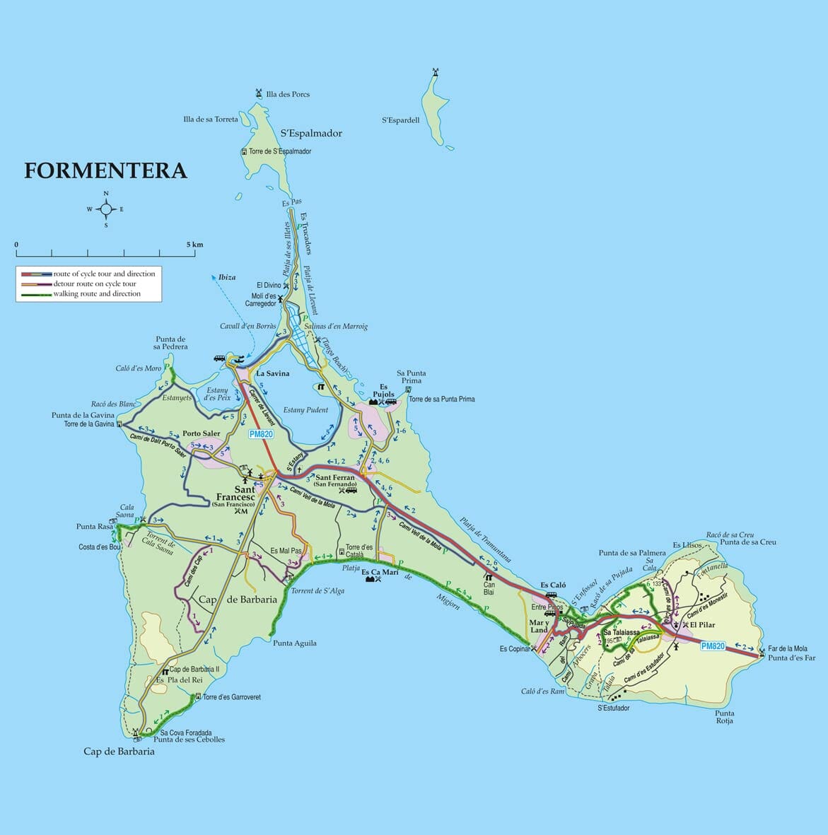 Guide de randonnées (en anglais) - Ibiza & Formentera | Sunflower guide de randonnée Sunflower 