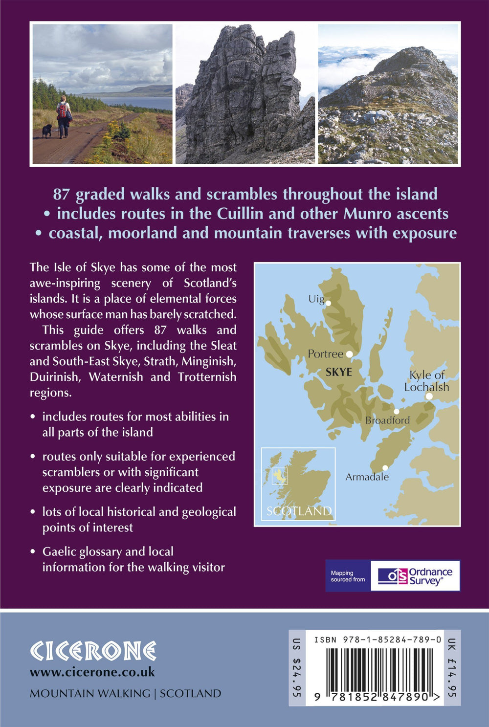 Guide de randonnées (en anglais) - Isle of Skye walker's guide over 80 walks & scrambles | Cicerone guide de randonnée Cicerone 