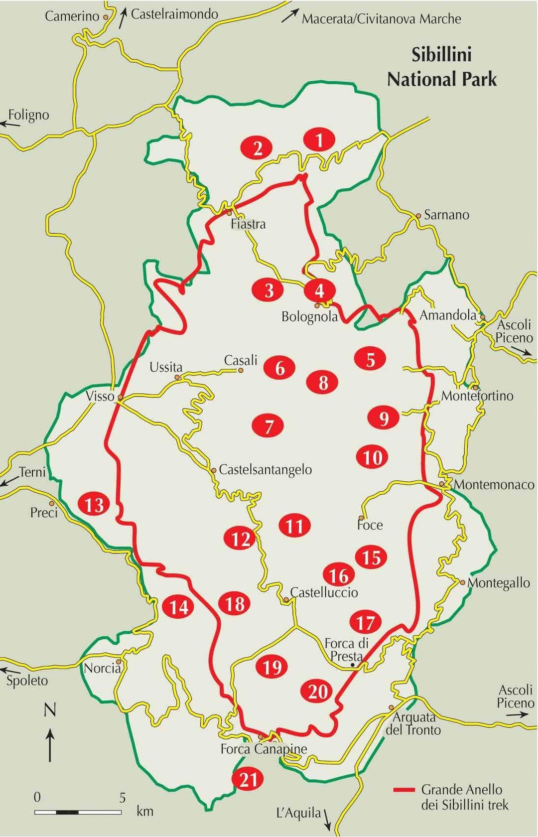 Guide de randonnées (en anglais) - Italy's Sibillini National Park | Cicerone guide de randonnée Cicerone 