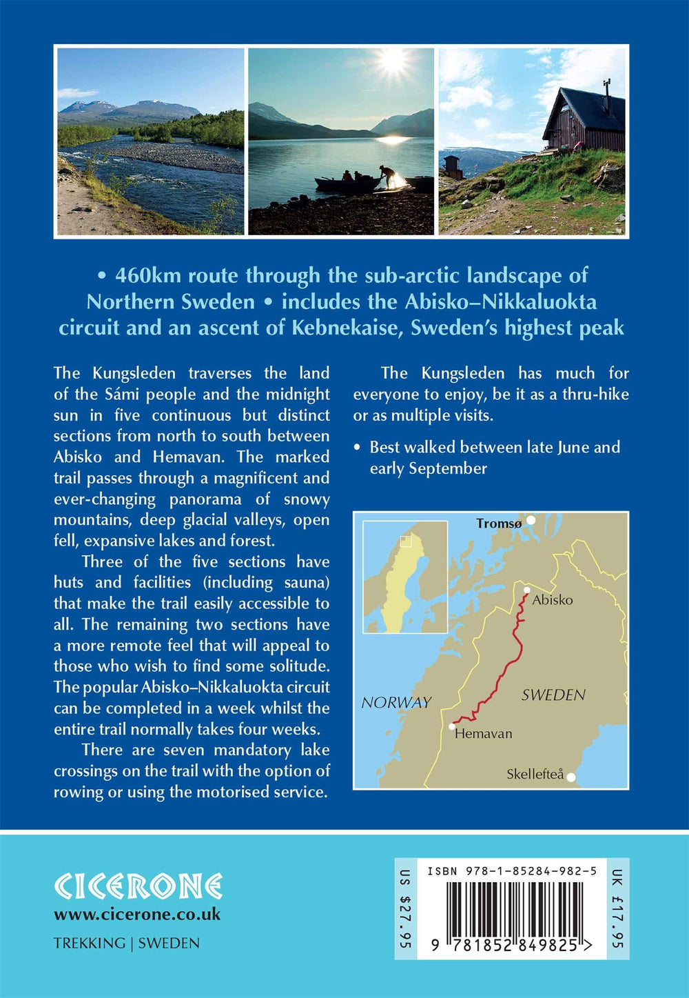 Guide de randonnées (en anglais) - Kungsleden : The King's Trail through Northern Sweden | Cicerone guide de randonnée Cicerone 