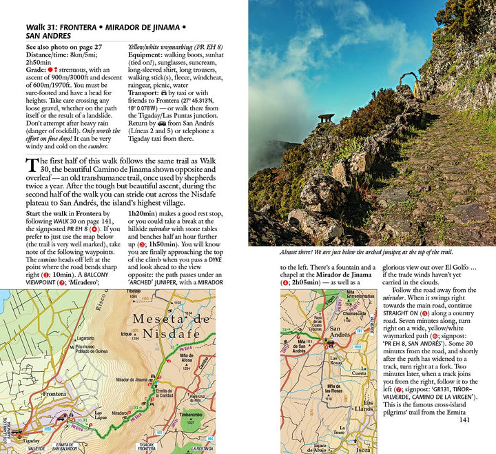 Guide de randonnées (en anglais) - La Palma & El Hierro - 4 car tours & 48 long and short walks | Sunflower guide de randonnée Sunflower 