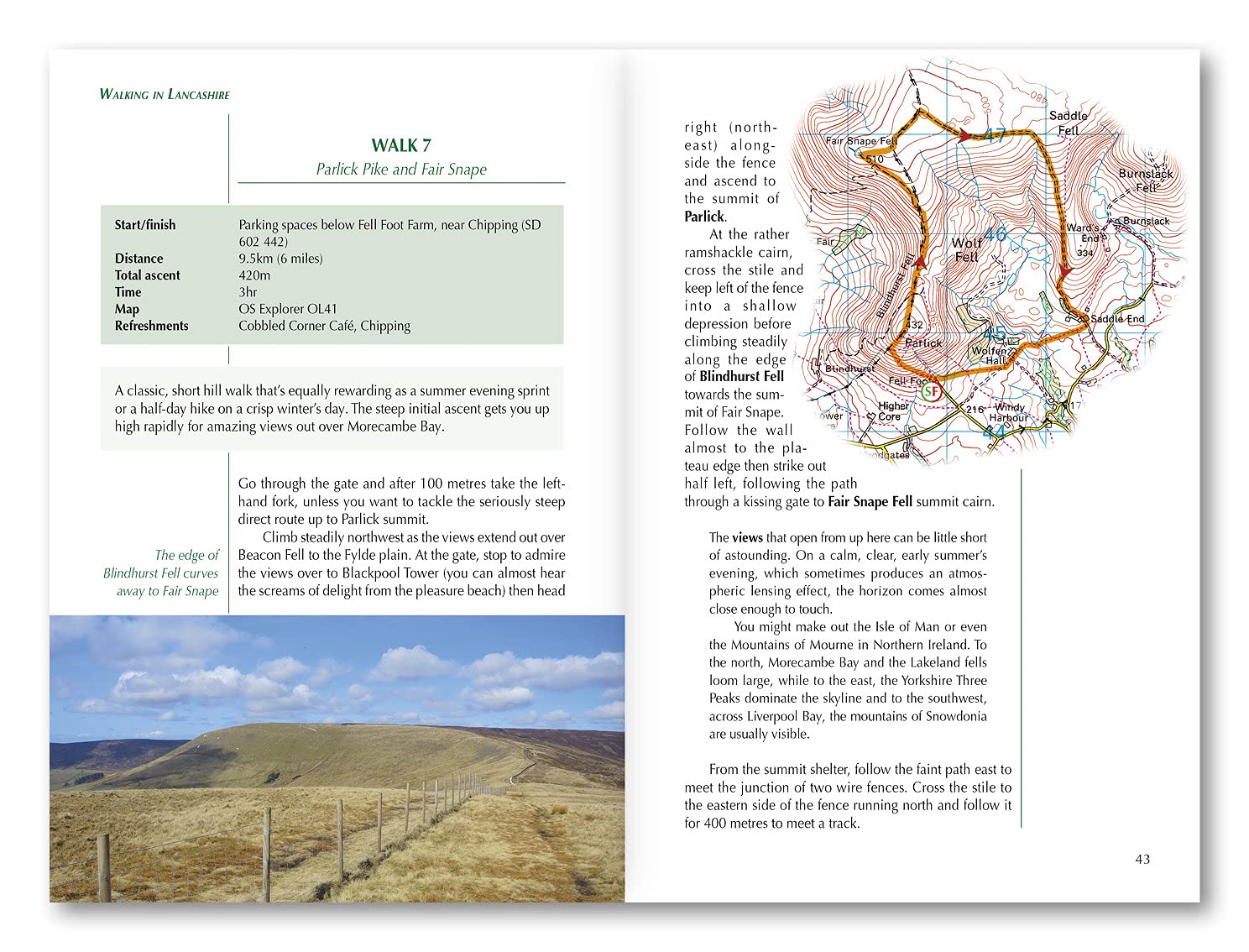 Guide de randonnées (en anglais) - Lancashire, 40 walks throughout the county including the Forest of Bowland and Ribble Valley | Cicerone guide de randonnée Cicerone 