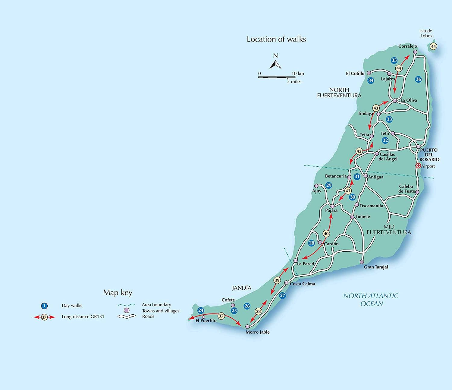 Guide de randonnées (en anglais) - Lanzarote & Fuerteventura : 45 walks including GR131 | Cicerone guide de randonnée Cicerone 