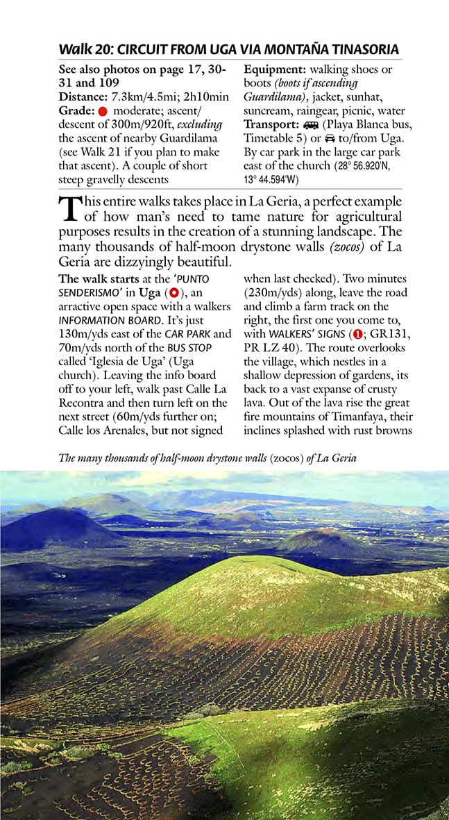 Guide de randonnées (en anglais) - Lanzarote | Sunflower guide de randonnée Sunflower 