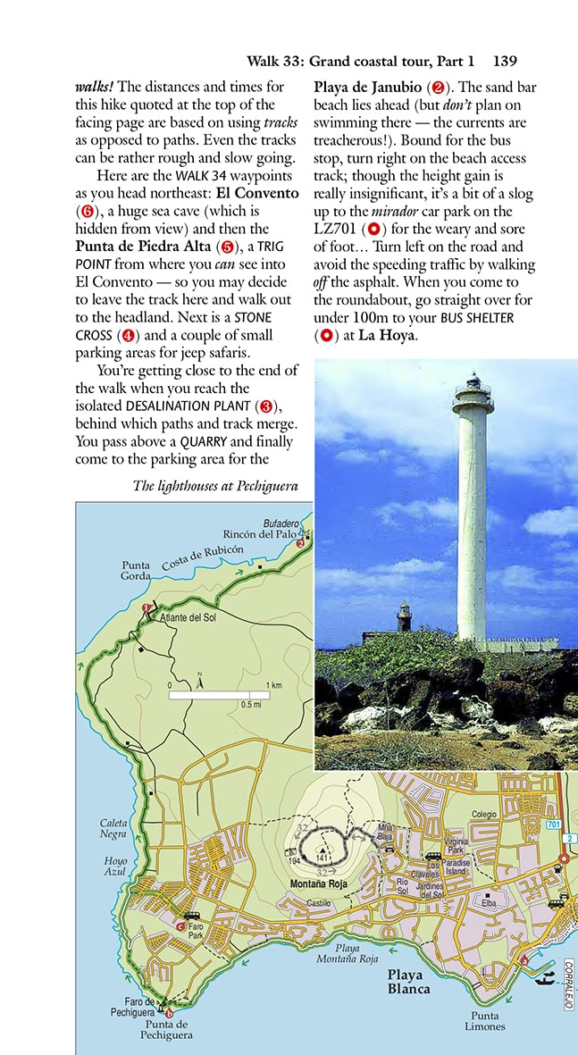 Guide de randonnées (en anglais) - Lanzarote | Sunflower guide de randonnée Sunflower 