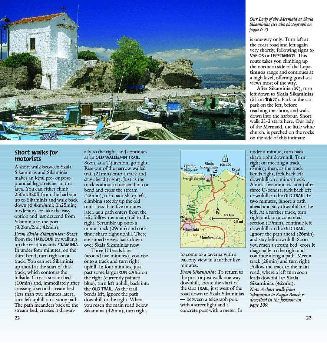 Guide de randonnées (en anglais) - Lesbos / Lesvos - car tours & long and short walks | Sunflower guide de randonnée Sunflower