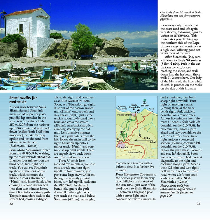 Guide de randonnées (en anglais) - Lesbos / Lesvos - car tours & long and short walks | Sunflower guide de randonnée Sunflower