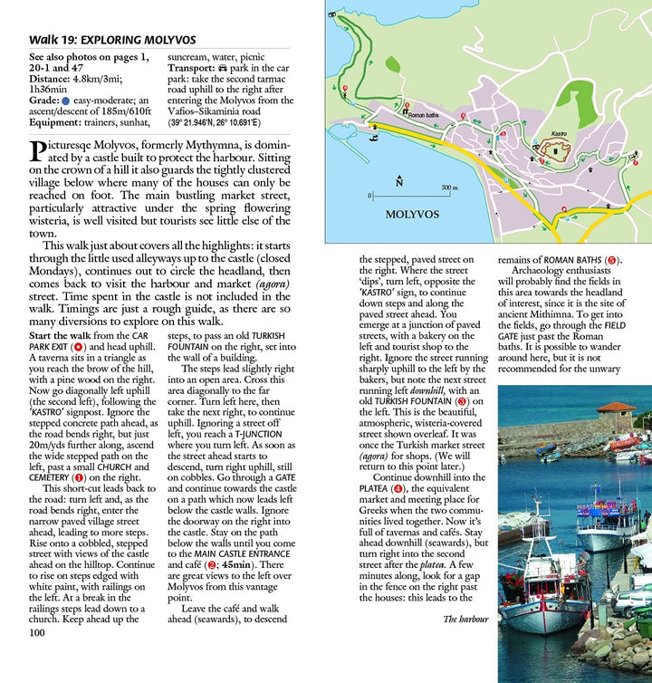 Guide de randonnées (en anglais) - Lesbos / Lesvos - car tours & long and short walks | Sunflower guide de randonnée Sunflower