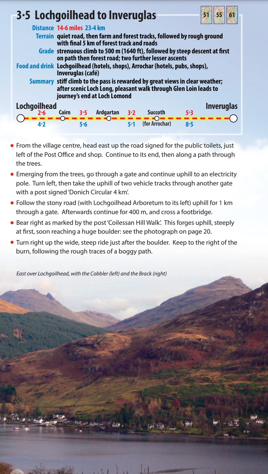 Guide de randonnées (en anglais) - Loch Lomond & Cowal Way | Rucksack Readers guide de randonnée Rucksack Readers