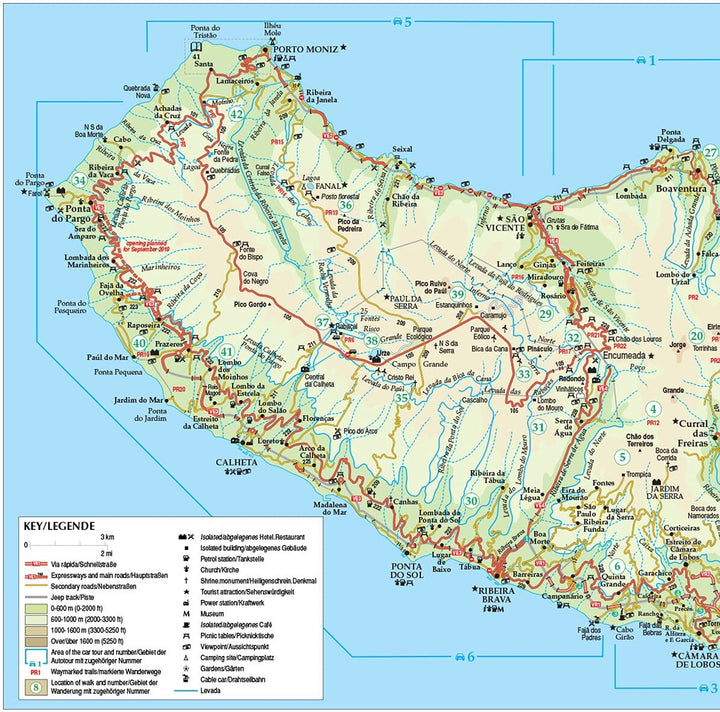 Guide de randonnées (en anglais) - Madeira | Sunflower guide de randonnée Sunflower 