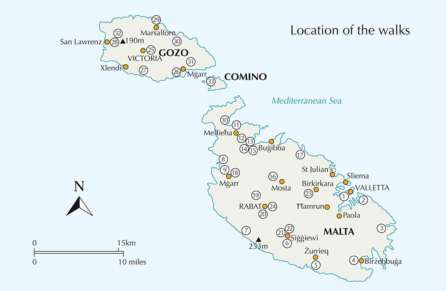 Guide de randonnées (en anglais) - Malta : 33 routes on Malta, Gozo & Comino | Cicerone guide de randonnée Cicerone 