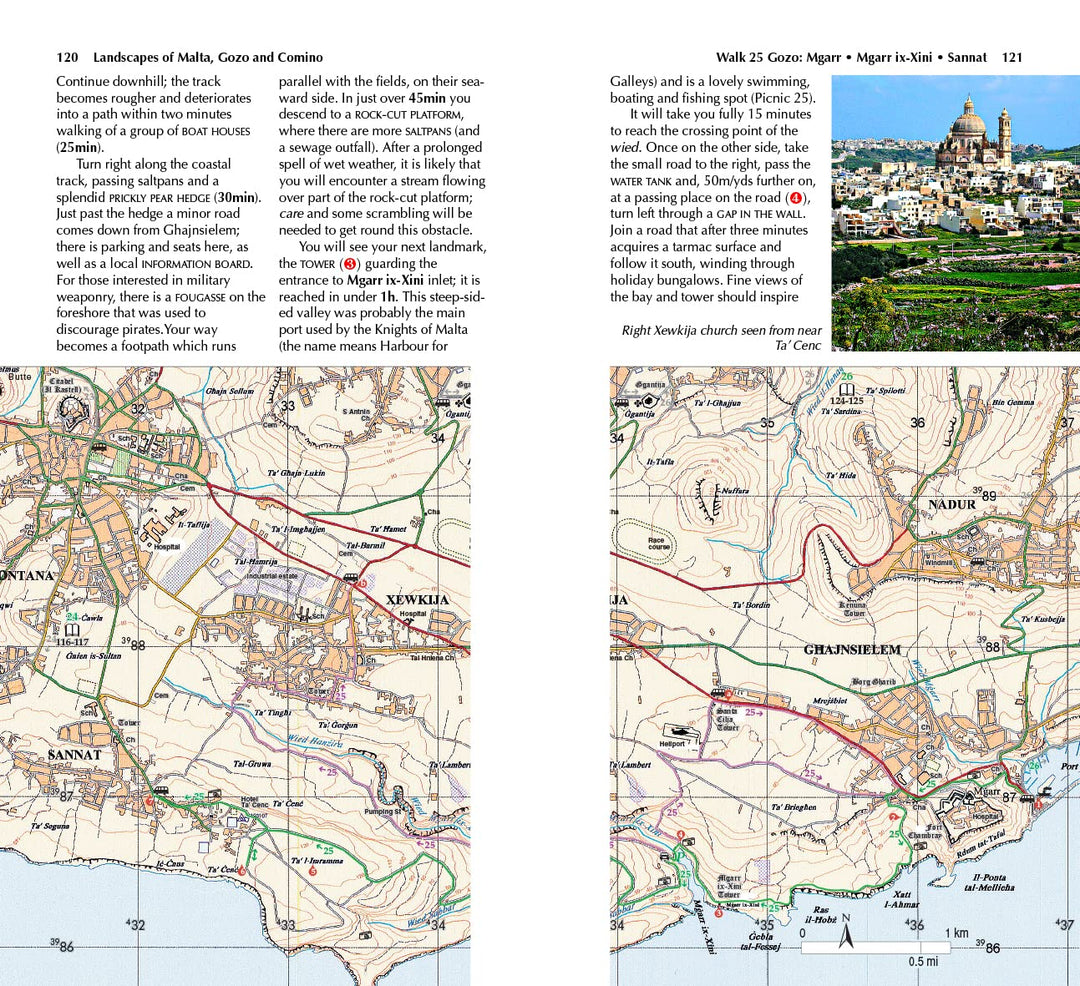Guide de randonnées (en anglais) - Malta, Gozo & Comino | Sunflower guide de randonnée Sunflower 