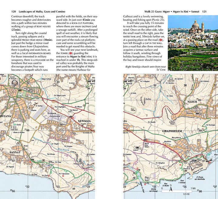 Guide de randonnées (en anglais) - Malta, Gozo & Comino | Sunflower guide de randonnée Sunflower 